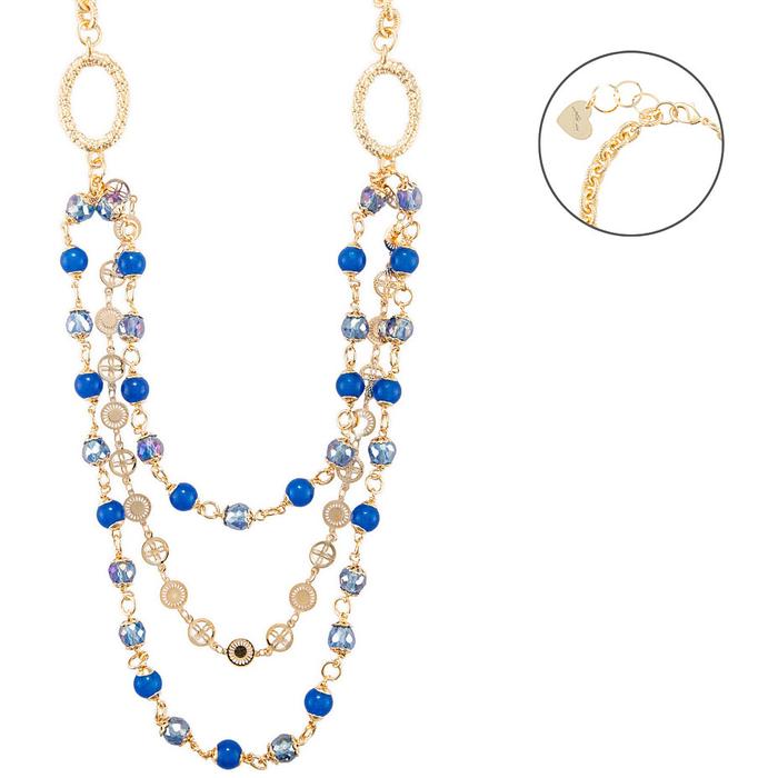 Collier en cristal et jadelite