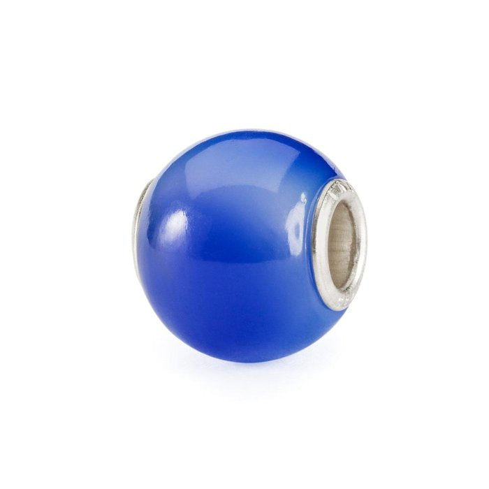 Agate bleu foncé ronde