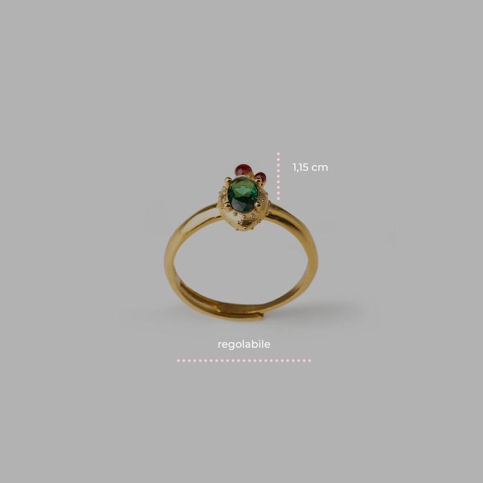 Mini Fig Gem Shovel Ring