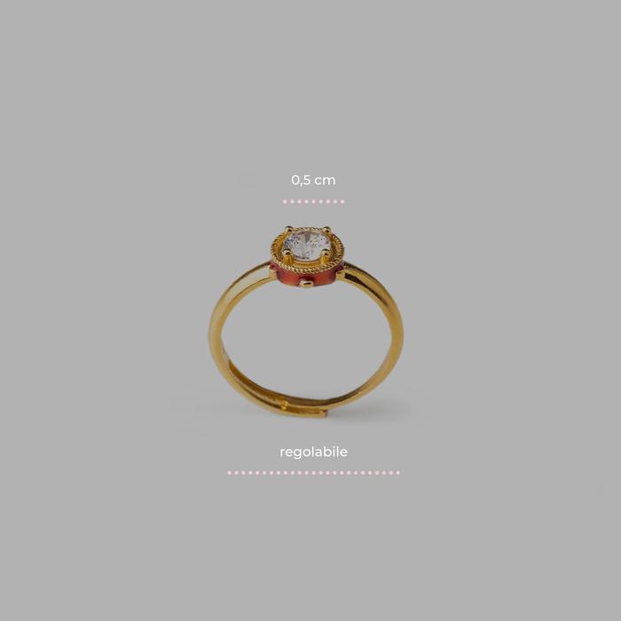 Mini Tambourine Gem Ring