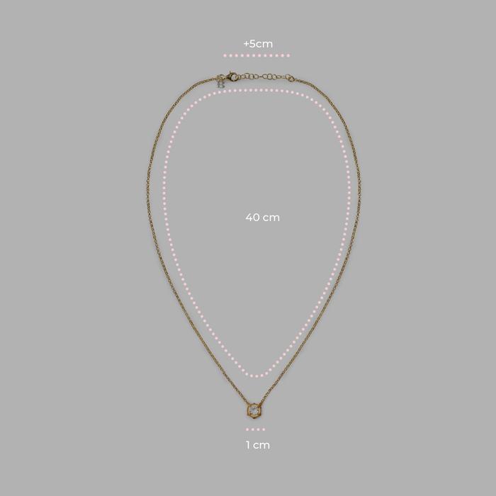 Mini Tambourine Gem Necklace