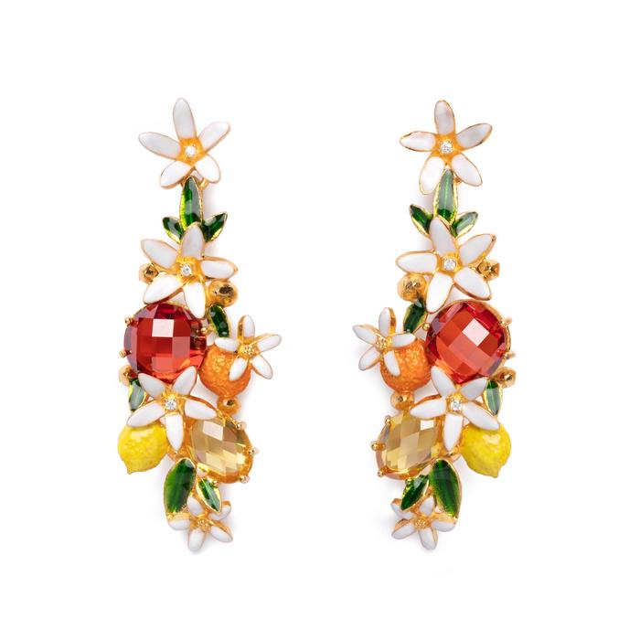 Boucles d'oreilles fleur d'oranger