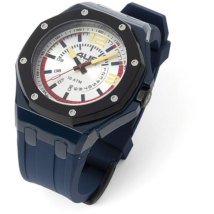 Orologio gomma blu