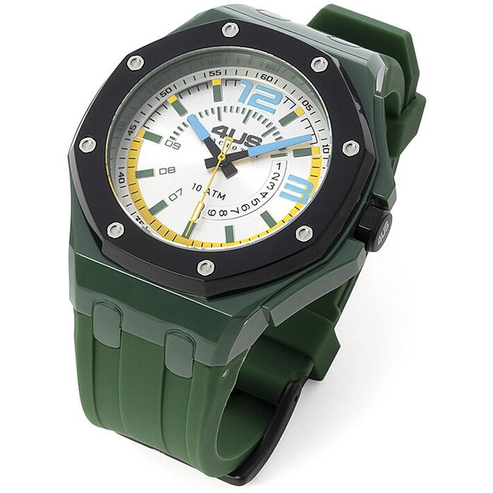 Orologio gomma verde