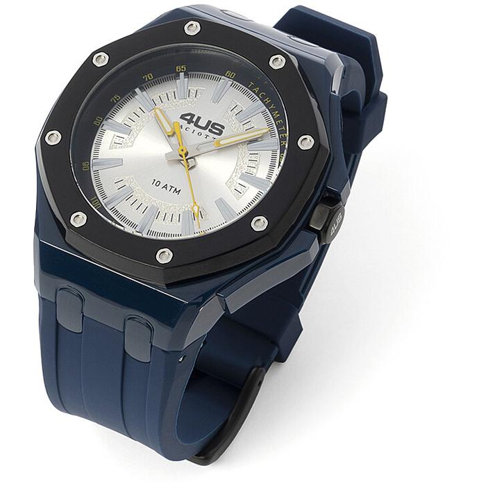 Orologio gomma blu