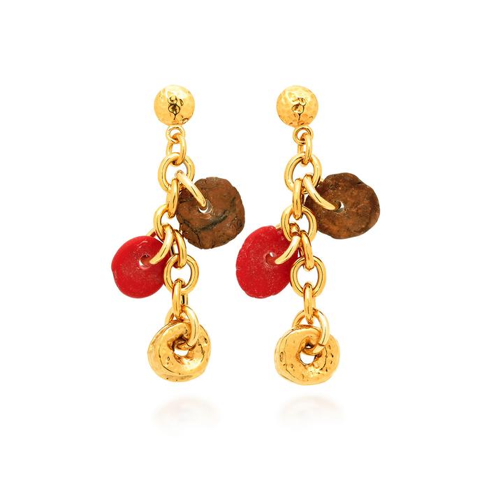 Bali Red Earrings