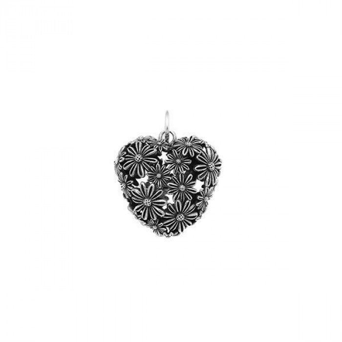 Charm cuore di margherite grande