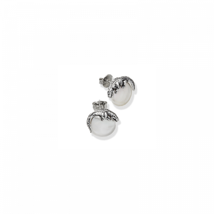 Tahitian crocodile earrings