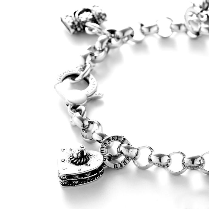 Breloque gâteau en forme de cœur