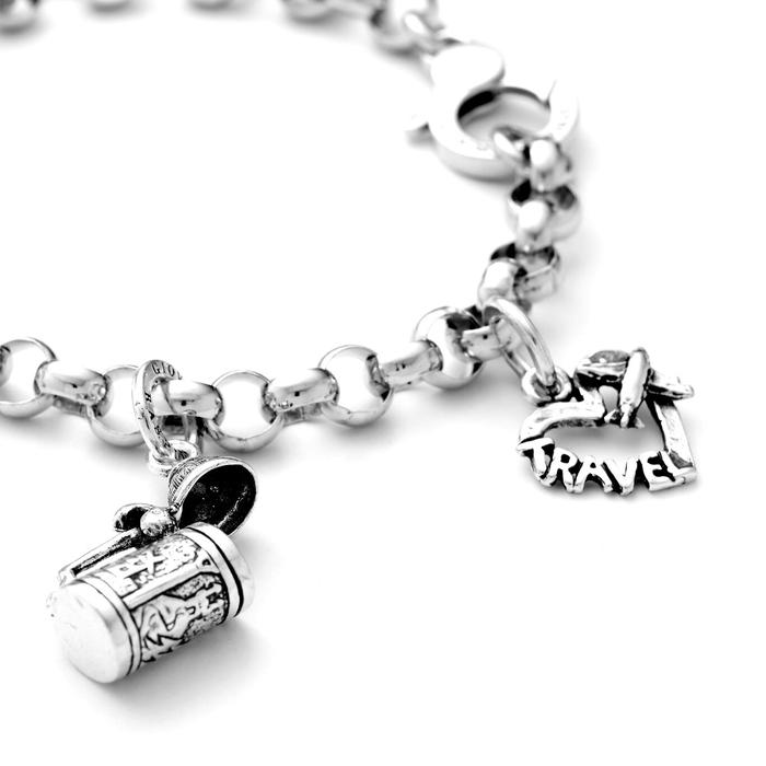 Travel Heart Charm