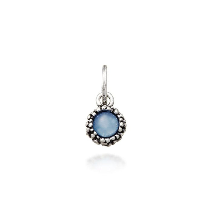 Charm Agata Blu Perlage