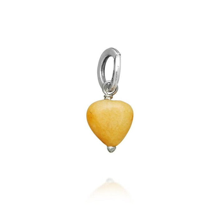Charm Cuore Avventurina Gialla