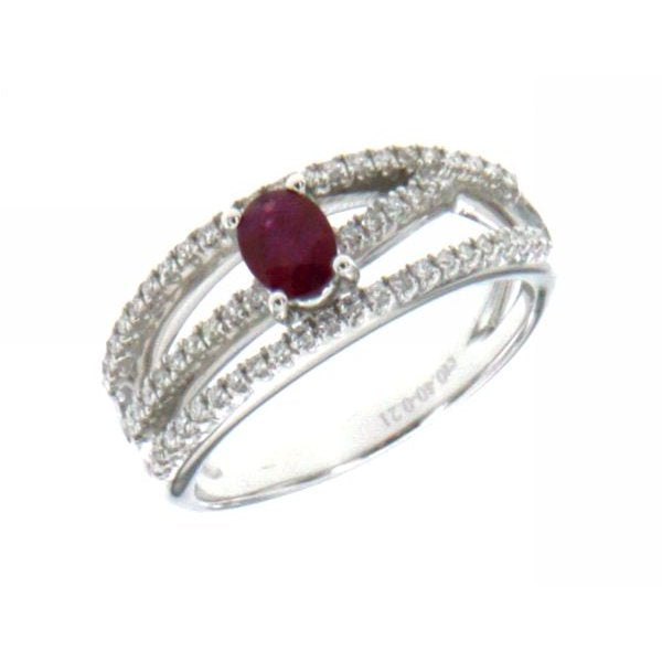 Anello rubino e br