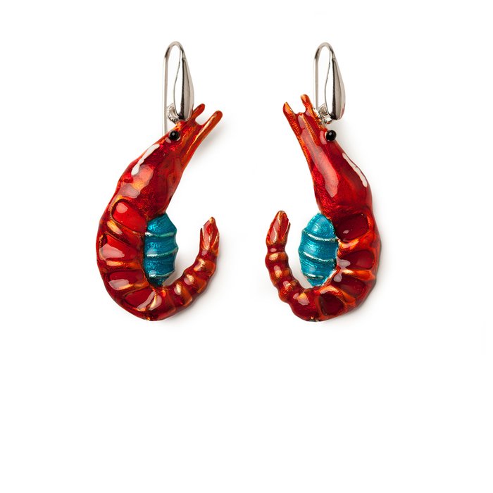 Boucles d'oreilles crevettes