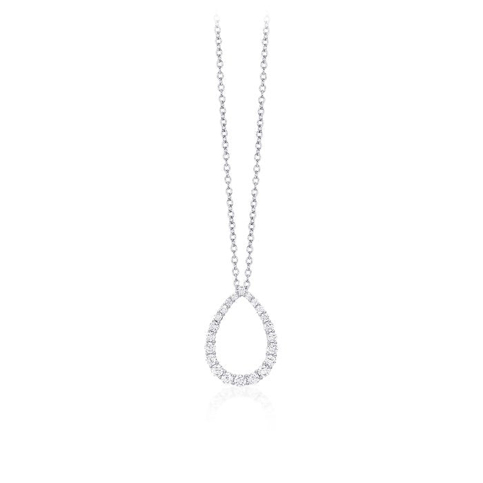 Girocollo halsketten pendente goccia strass