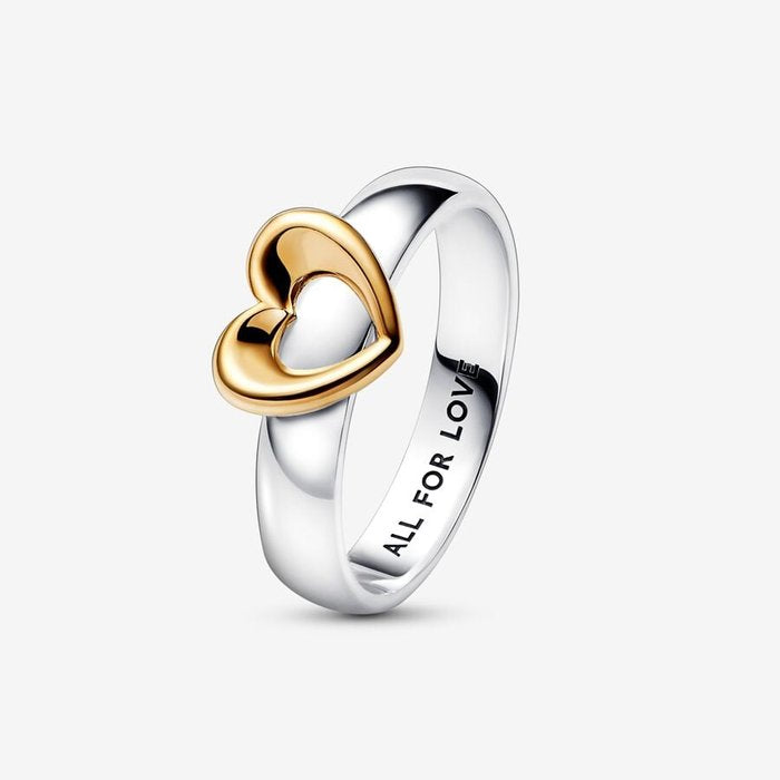 Sliding Heart Ring "All for love"