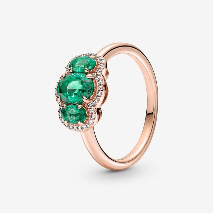 Bague Trilogie Vintage Verte