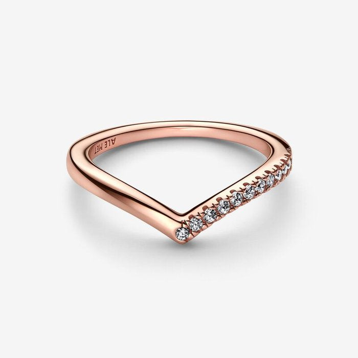 Bague asymétrique scintillante Wish