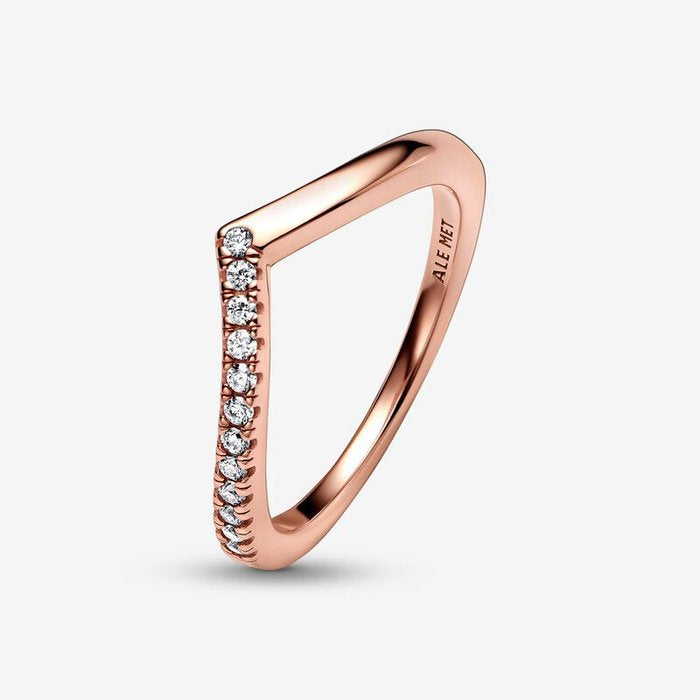 Bague asymétrique scintillante Wish