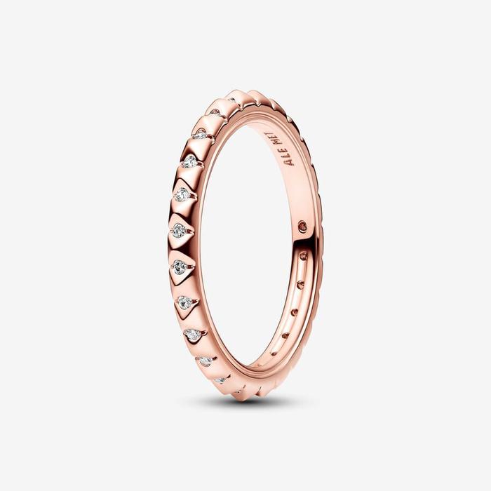 Bague géométrique avec pierres Pandora ME