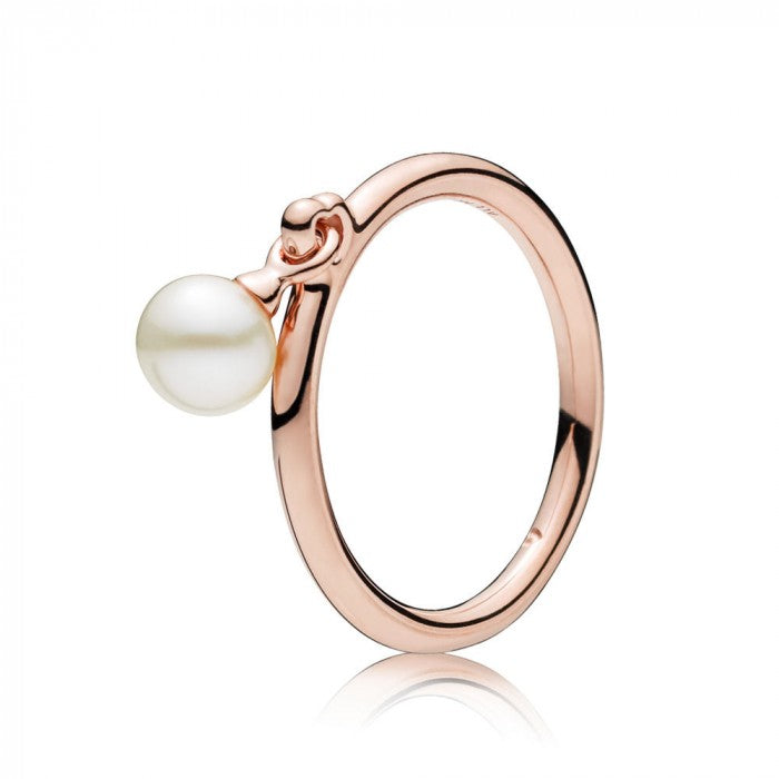 Anello rosè perle contemporanee