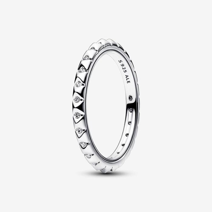 Bague géométrique avec pierres Pandora ME