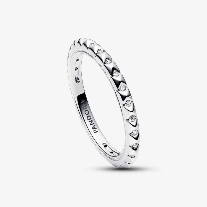 Bague géométrique avec pierres Pandora ME