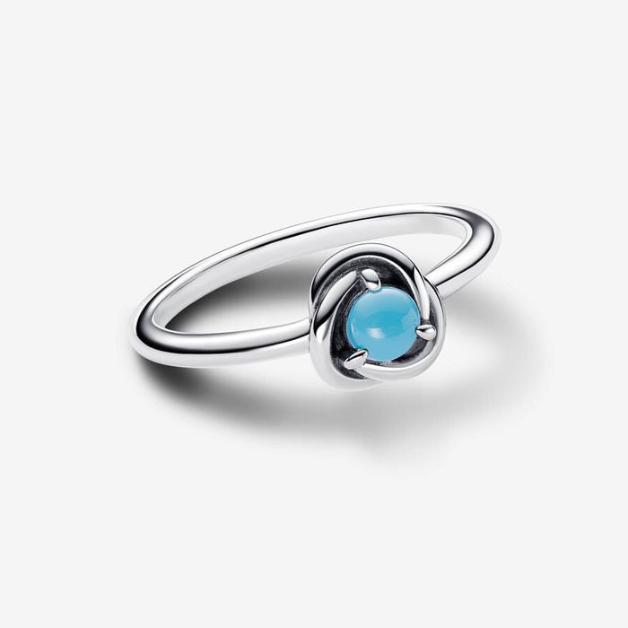 Anello Cerchio Eterno Turchese Dicembre