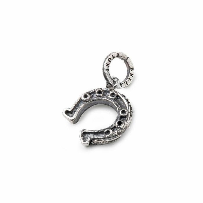 Charm Portafortuna In Argento 925 Con Cavallo E Ferro Di Cavallo - Jewellerybox - Foto 4