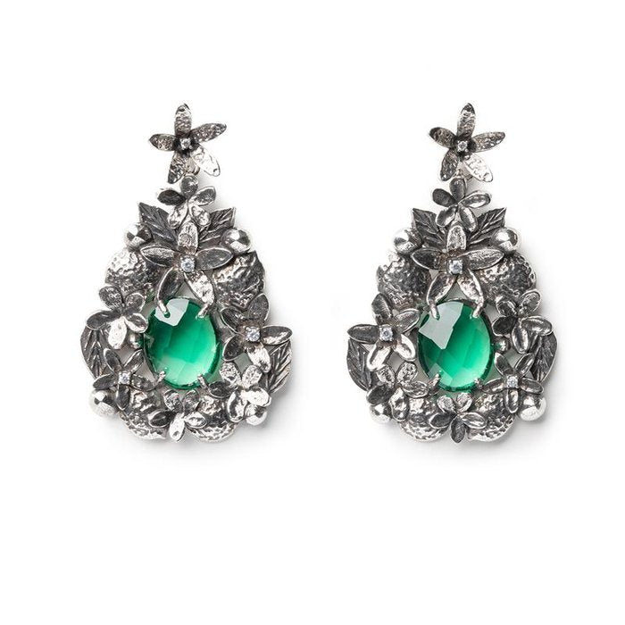 Earth Earrings Siamite Green Nude