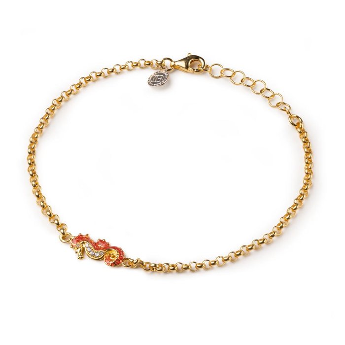 Bracciale Rolò Ippocampo Lapilli