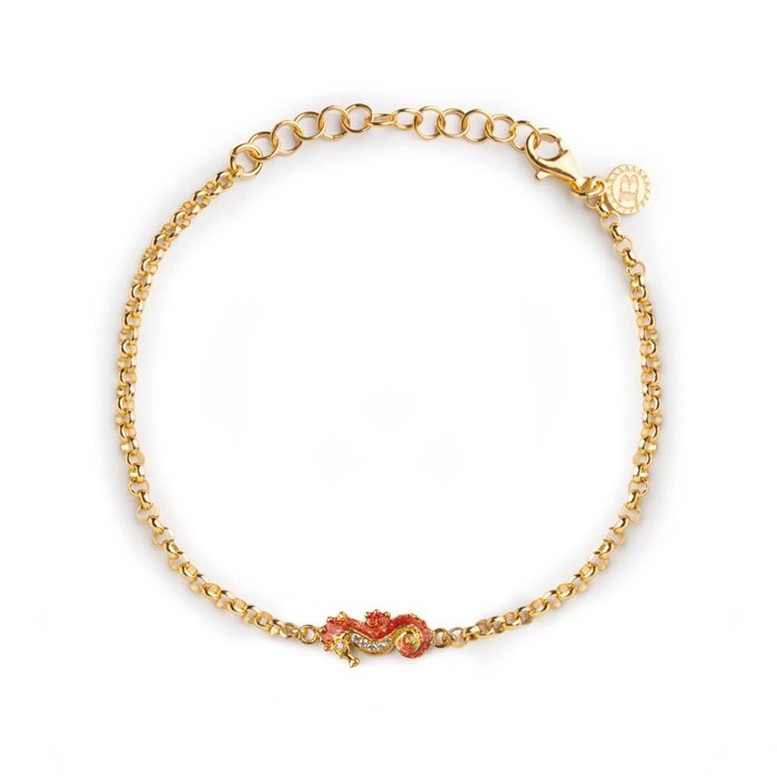 Bracciale Rolò Ippocampo Lapilli