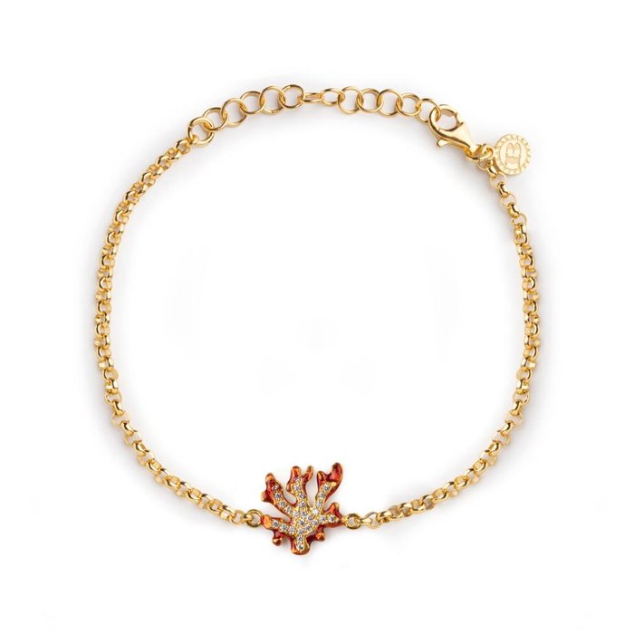 Bracciale Rolò Corallo Lapilli