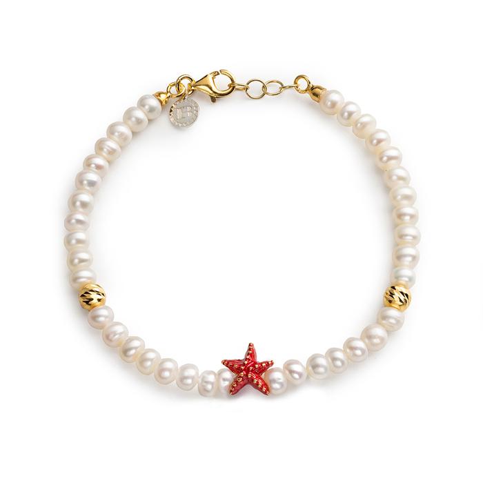 Mini Starfish Pearl Bracelet