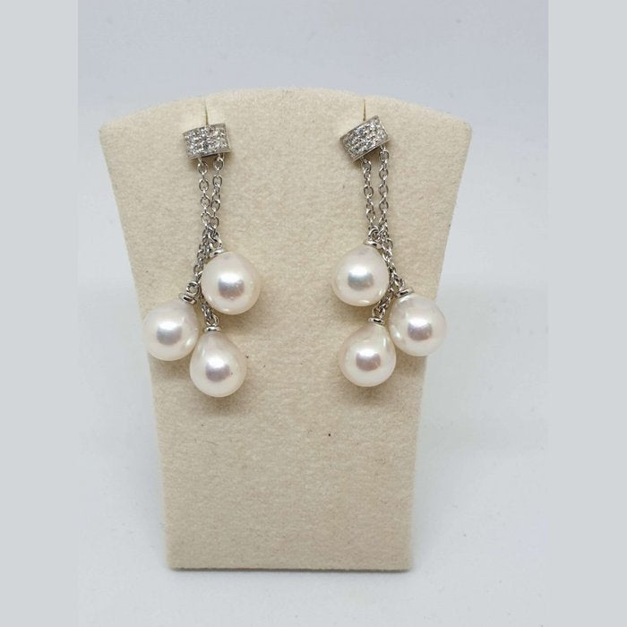 Boucles d'oreilles en perles et laiton