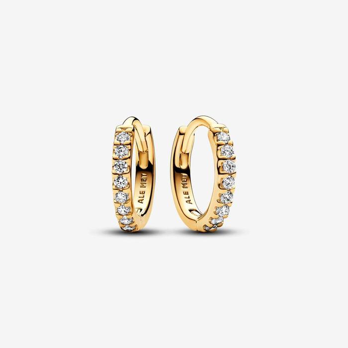 Small Pavè Hoop Earrings