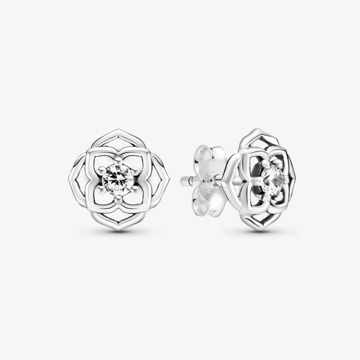 Boucles d'oreilles à tige pétales de rose