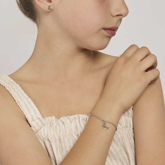 Bracciale argento con luna BLUE MOON