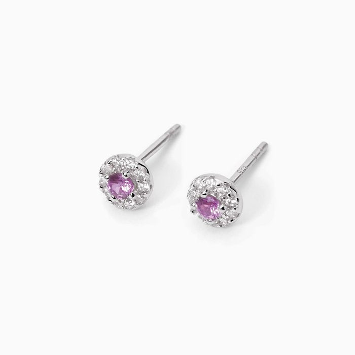 Boucles d'oreilles avec tourmaline synthétique MILANESIENNE