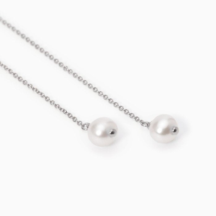 Boucles d'oreilles en argent avec perles de culture STOLEN SHOT