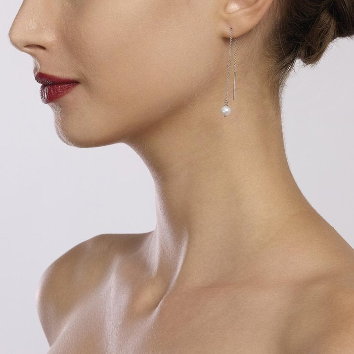 Boucles d'oreilles en argent avec perles de culture STOLEN SHOT
