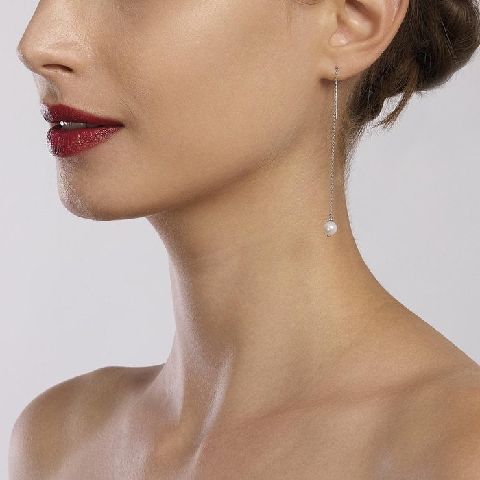 Boucles d'oreilles en argent avec perles de culture STOLEN SHOT