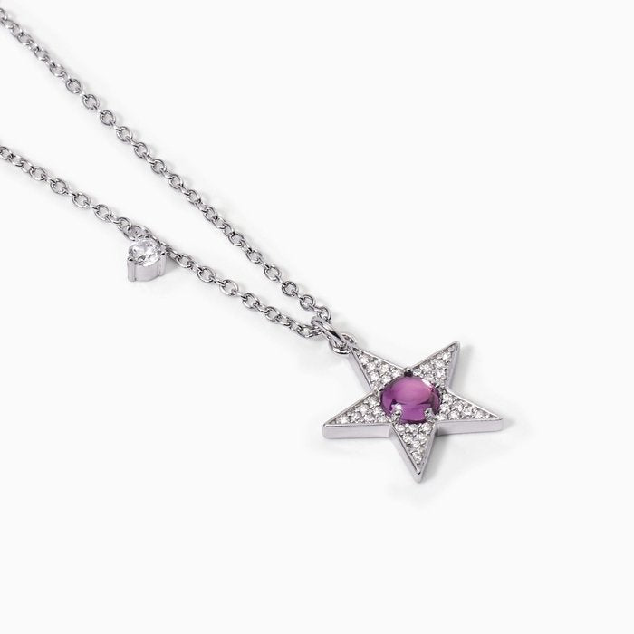 Collier ras du cou étoile avec tourmaline synthétique STARLET