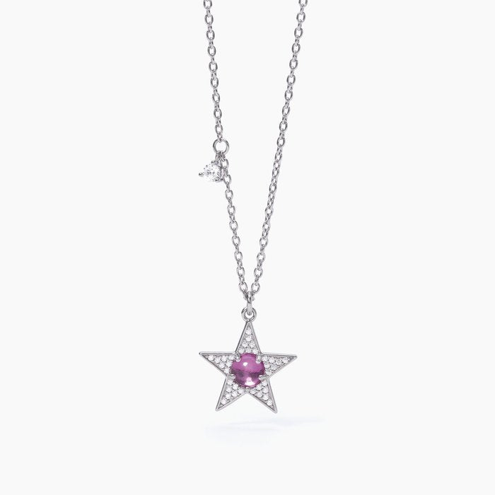 Collier ras du cou étoile avec tourmaline synthétique STARLET