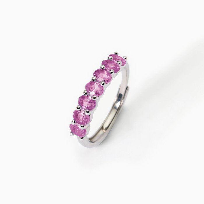 FESTIVAL synthetic tourmaline silver ring