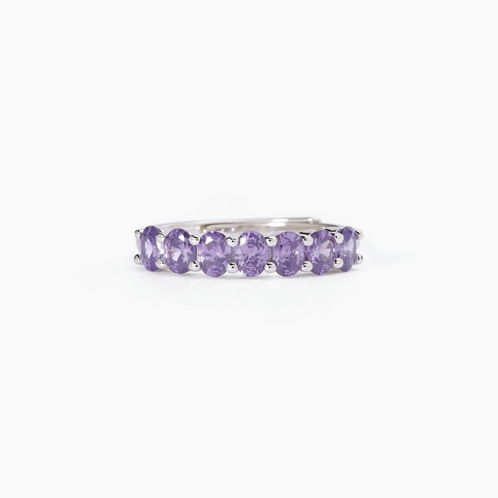 FESTIVAL Synthetic Amethyst Silver Ring