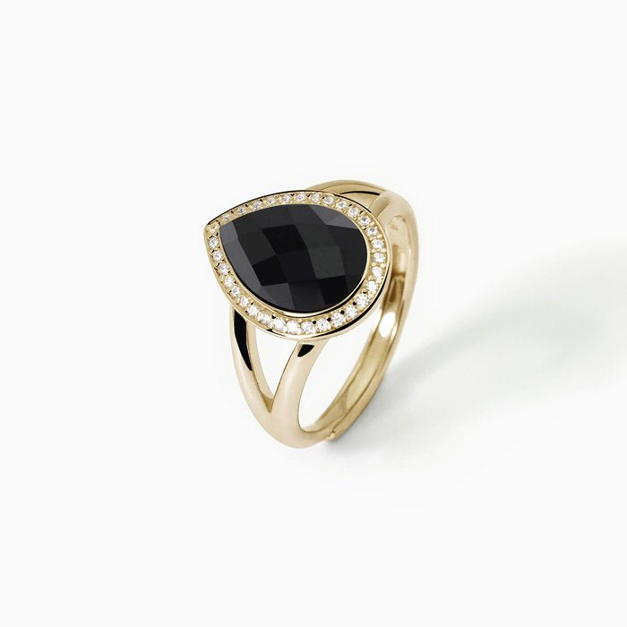 Anello con agata nera DIVA