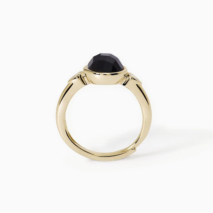 Anello in argento con agata nera COLETTE