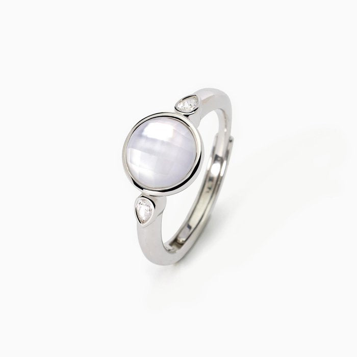 Anello con madreperla e cristallo COLETTE