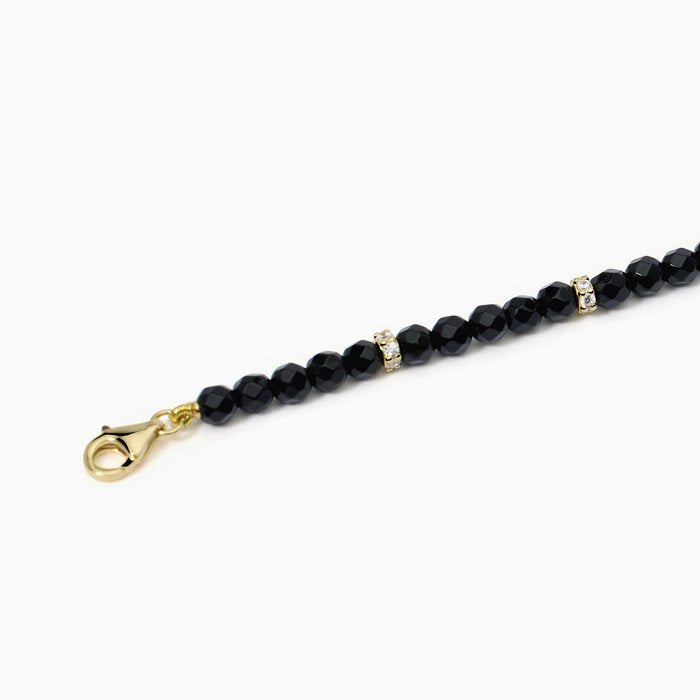 Bracciale in argento con agata nera COLOR CODE
